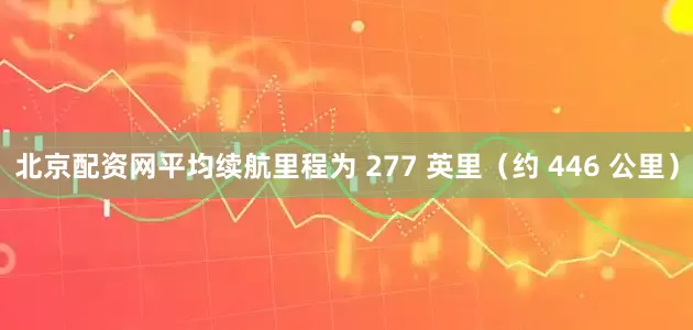 北京配资网平均续航里程为 277 英里（约 446 公里）